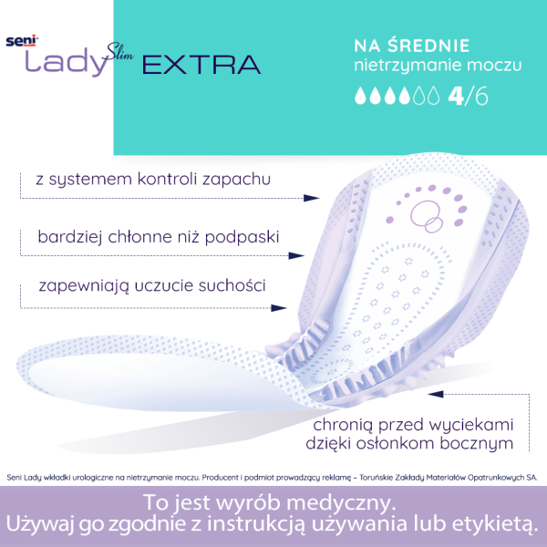 Wkładki urologiczne SENI LADY SLIM EXTRA
