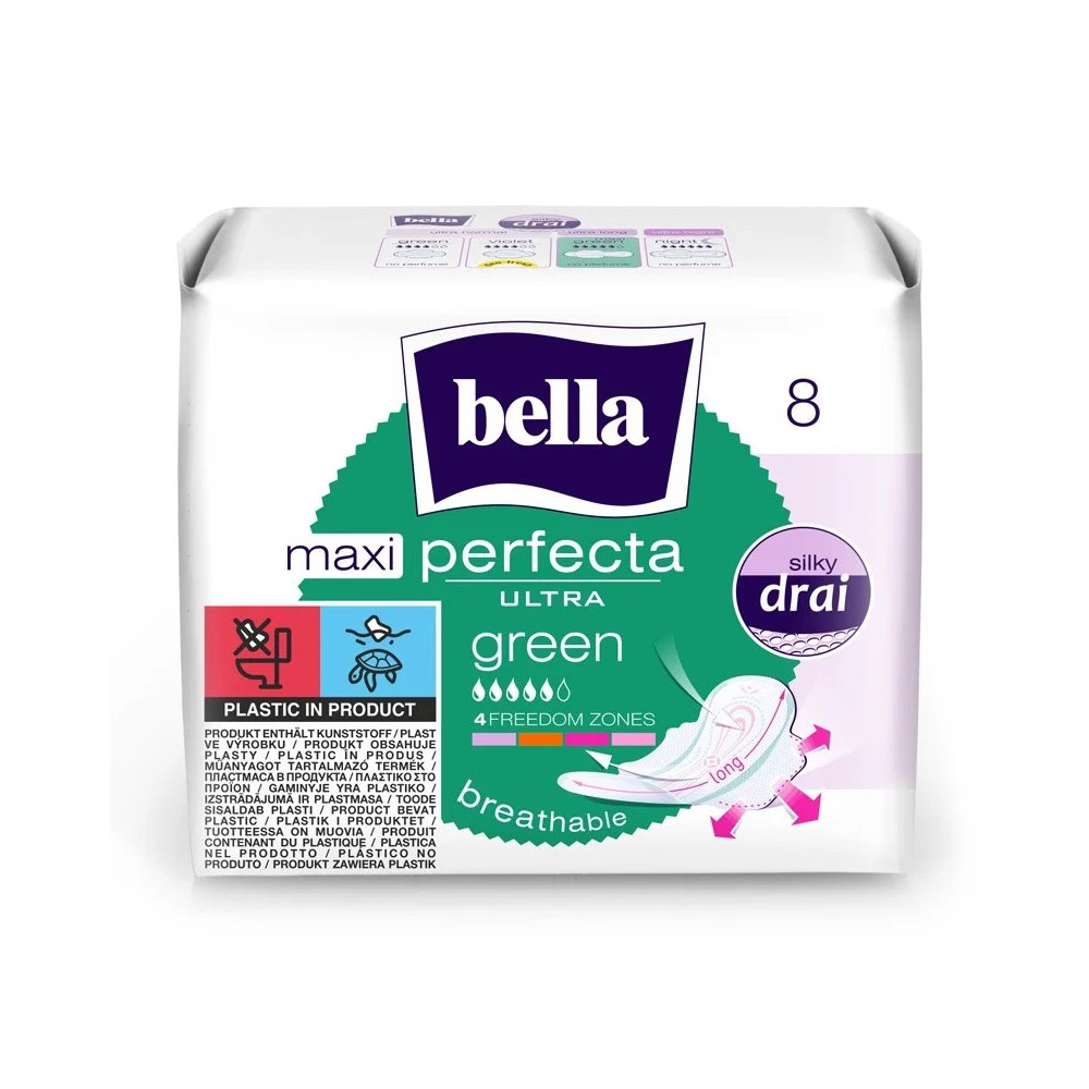 Podpaski higieniczne Bella Perfecta Ultra Maxi Green