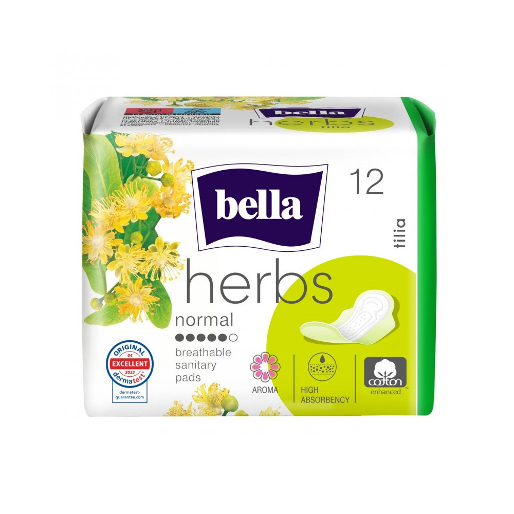 Podpaski higieniczne Bella Herbs z kwiatem lipy