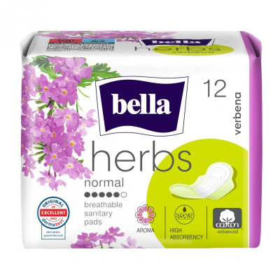 Podpaski higieniczne Bella Herbs z werbeną