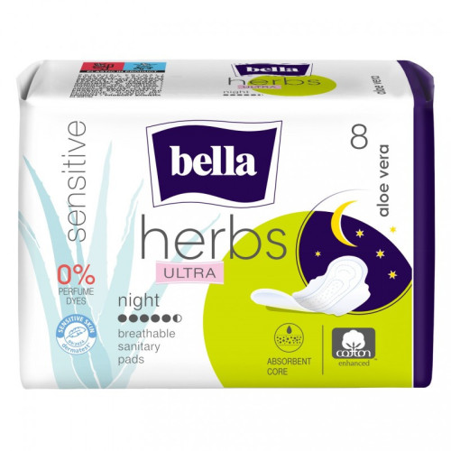 Podpaski Bella Herbs Ultra Night z aloesem
